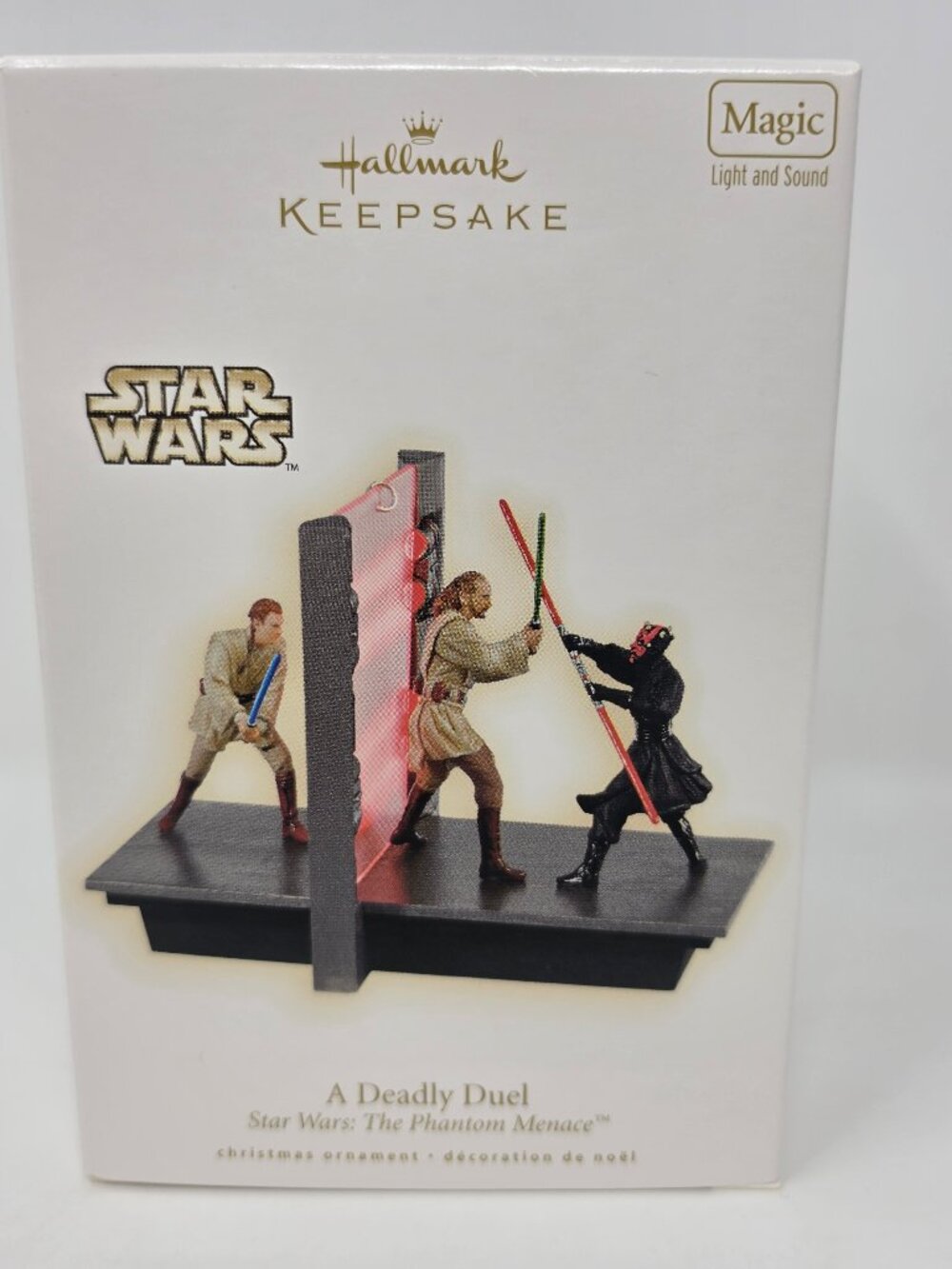2009 Hallmark Keepsake Star Wars Phantom Menace Deadly Duel Christmas Ornament - Picture 11 of 11